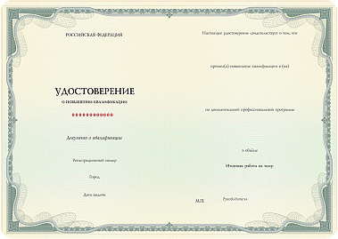 Выдаем документ государственного образца
